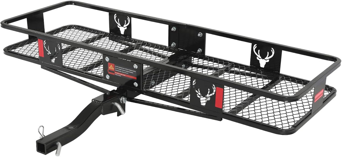 Hitch Mount Cargo Carrier 60x20x6 Folding Shank 2 Receiver 500 lbs Capacity P854793