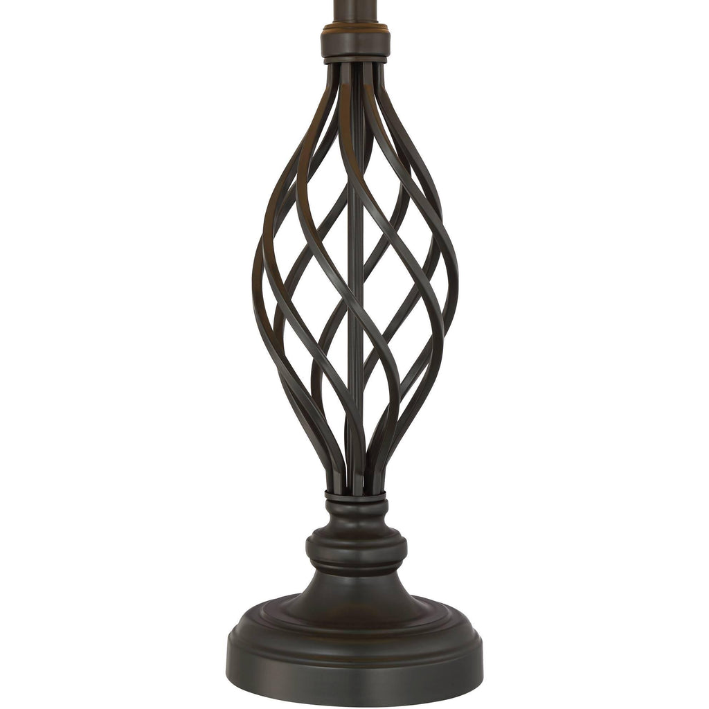 Iron Scroll Lamps Set of 2 with Table Top Dimmers D554
