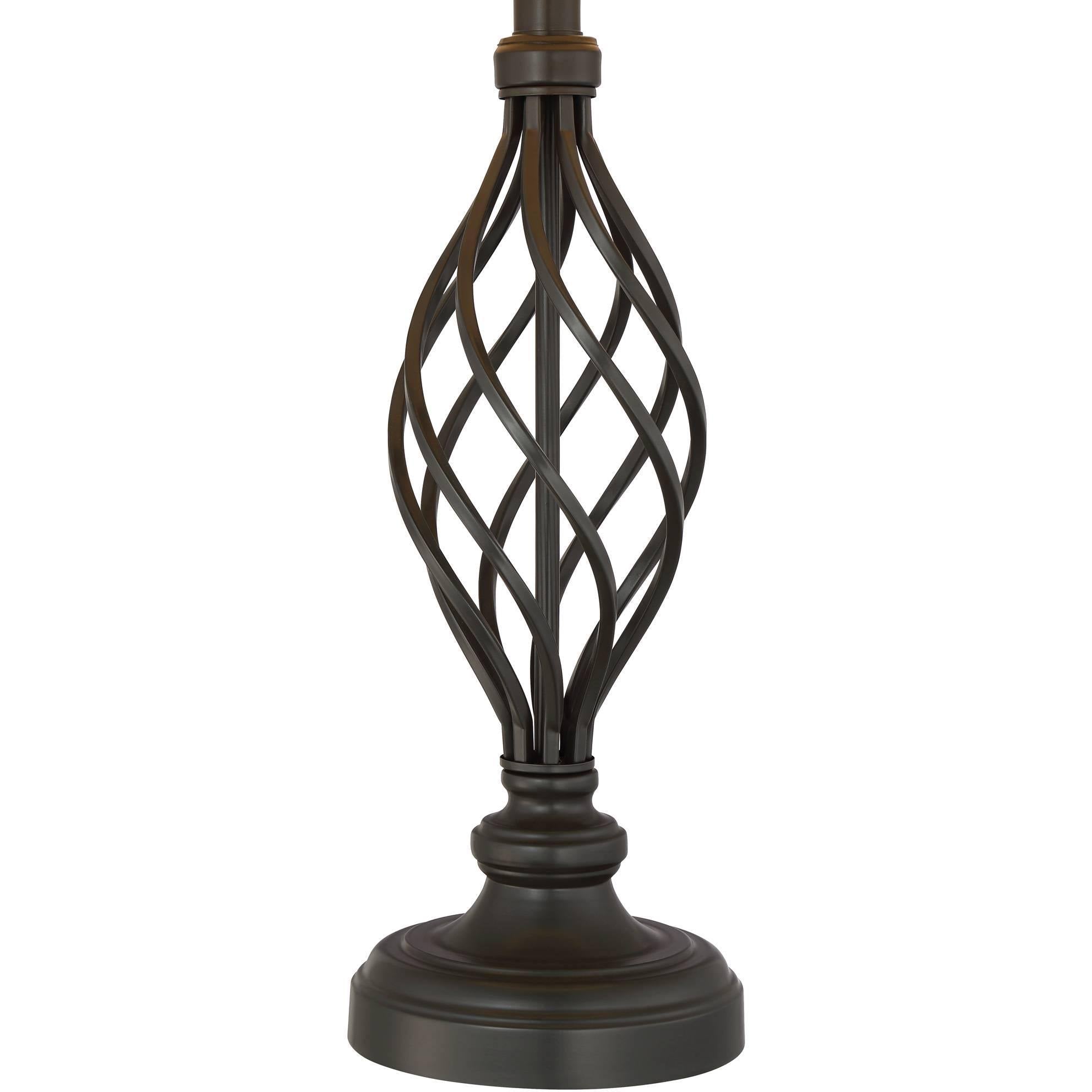 Iron Scroll Lamps Set of 2 with Table Top Dimmers D554