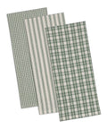 Set of 3 Sage Green Kitchen Towels C272