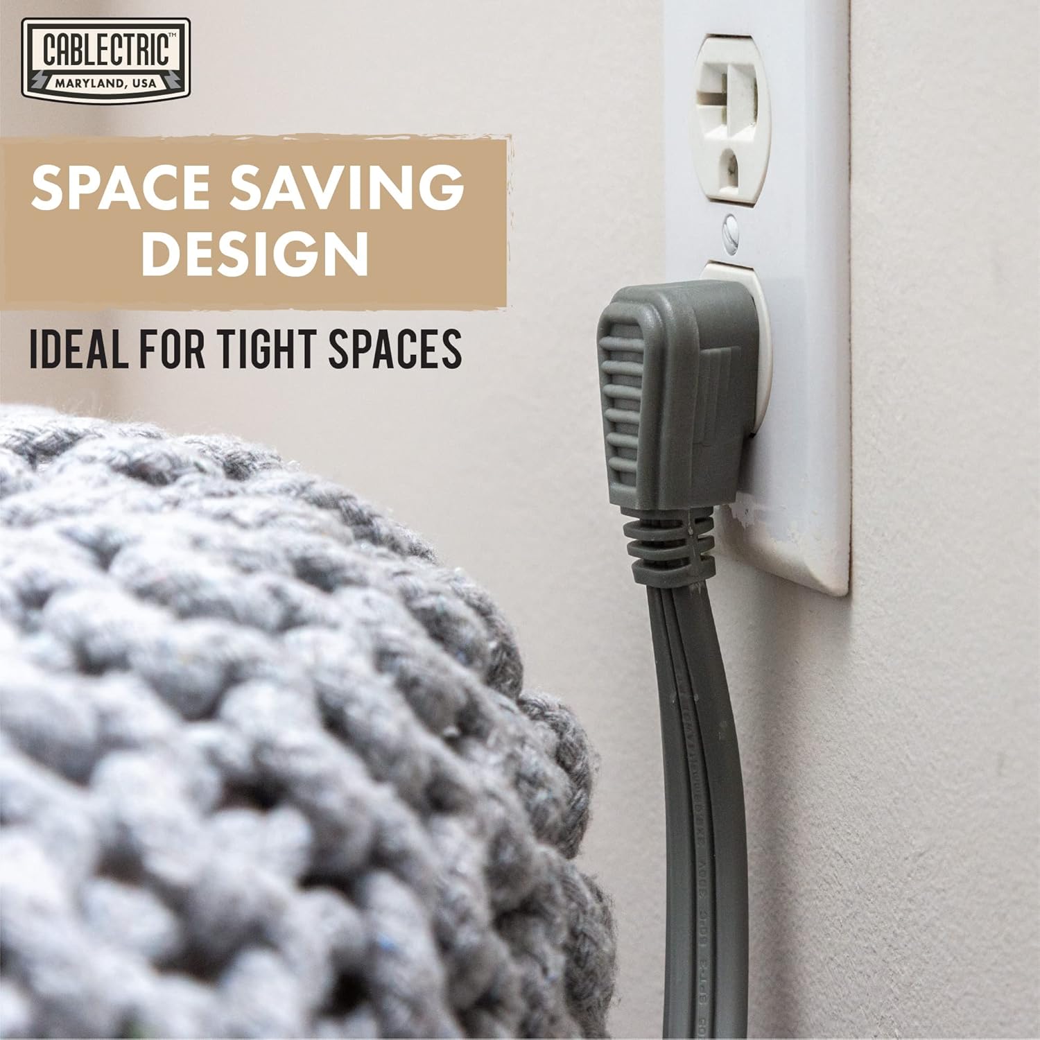 12 Foot Gray 14 Gauge 3 Prong Heavy Duty Appliance Extension Cord, Pack of 2 R469886