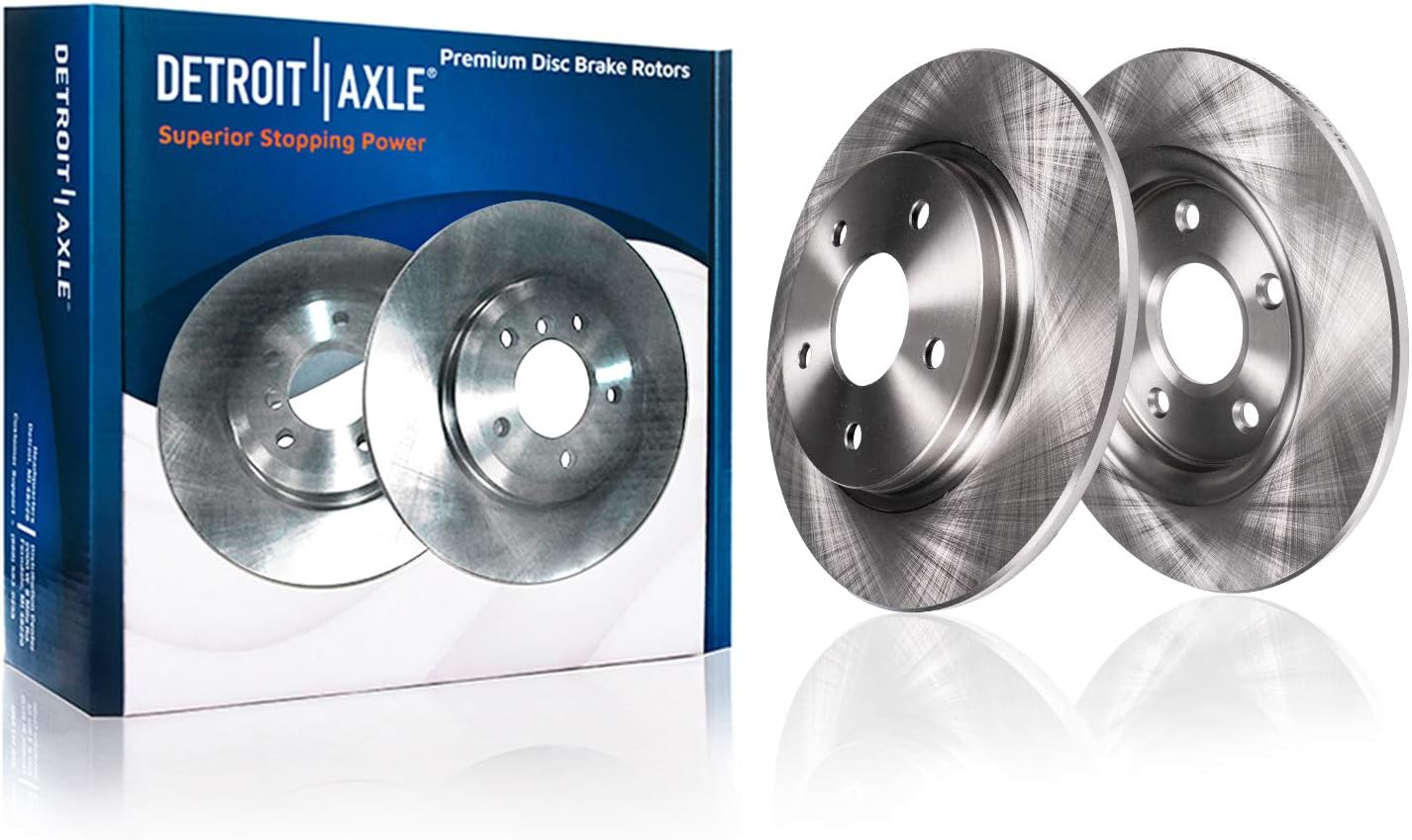 Front and Rear Disc Rotors and Brake Pads 10pc Set B344243