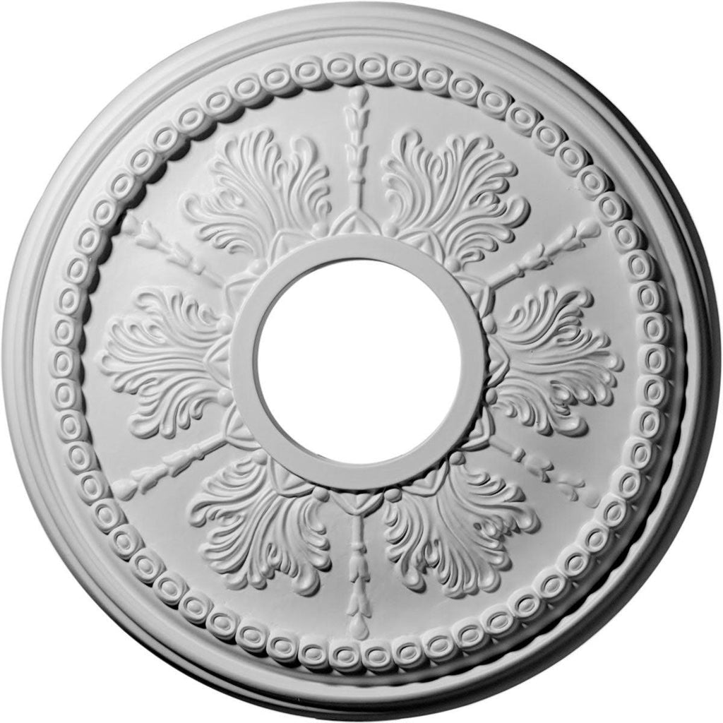 13 7/8x22OD x 3 3/4x22ID x 1 1/4x22P Hand-Painted Ceiling Medallion K4582