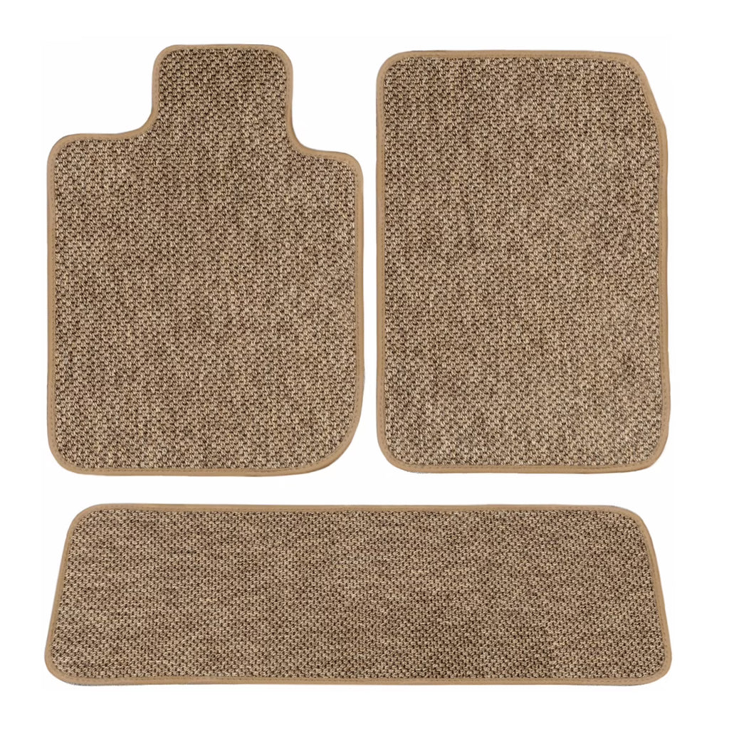 Beige All-Weather Textile Car Mats for Tesla Model X H26557