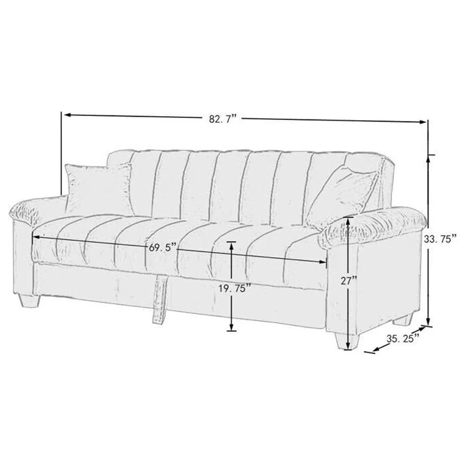 Black Faux Leather Recliners 3-Piece Set Z330