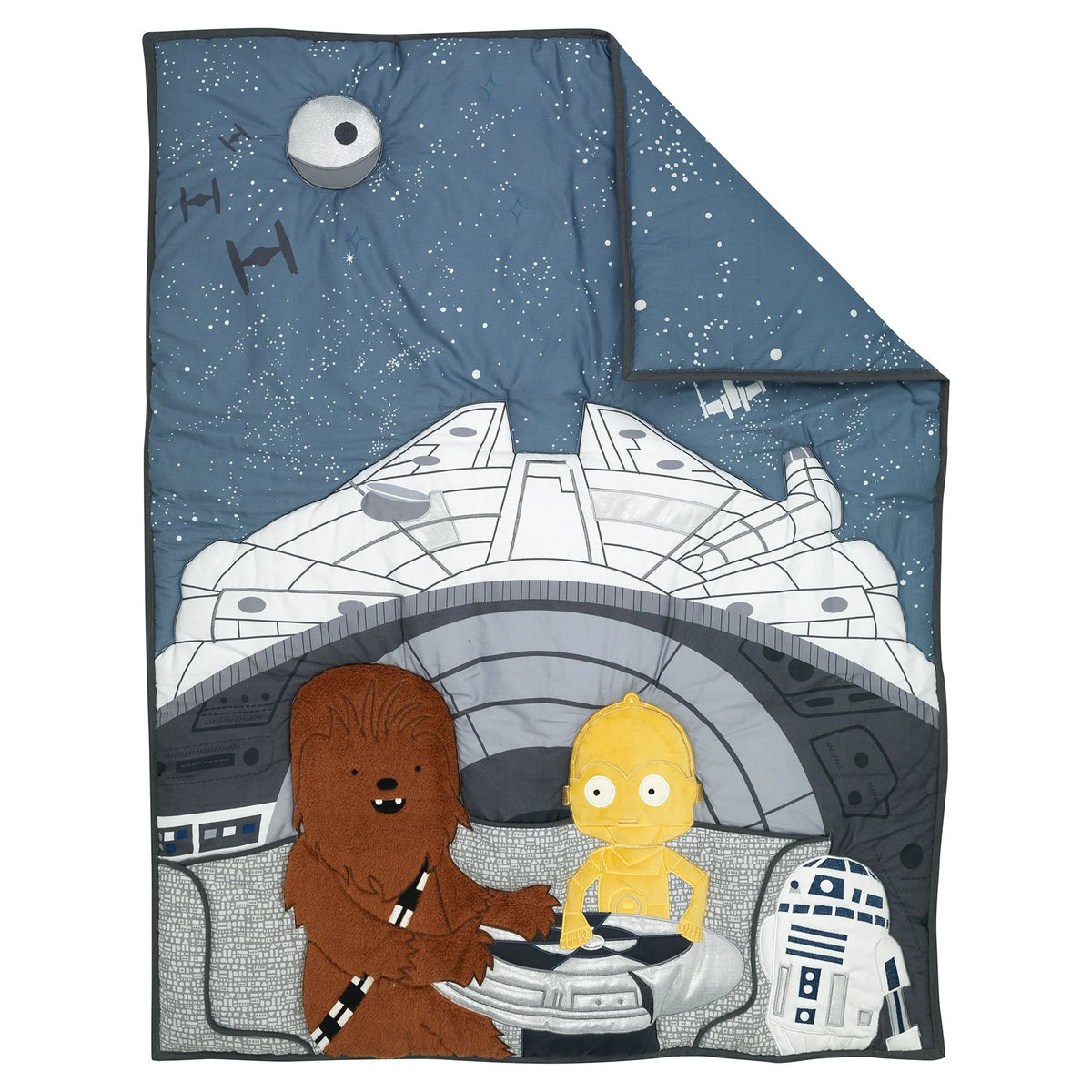 Star Wars Millennium Falcon 4-Piece Baby Crib Bedding Set U299372
