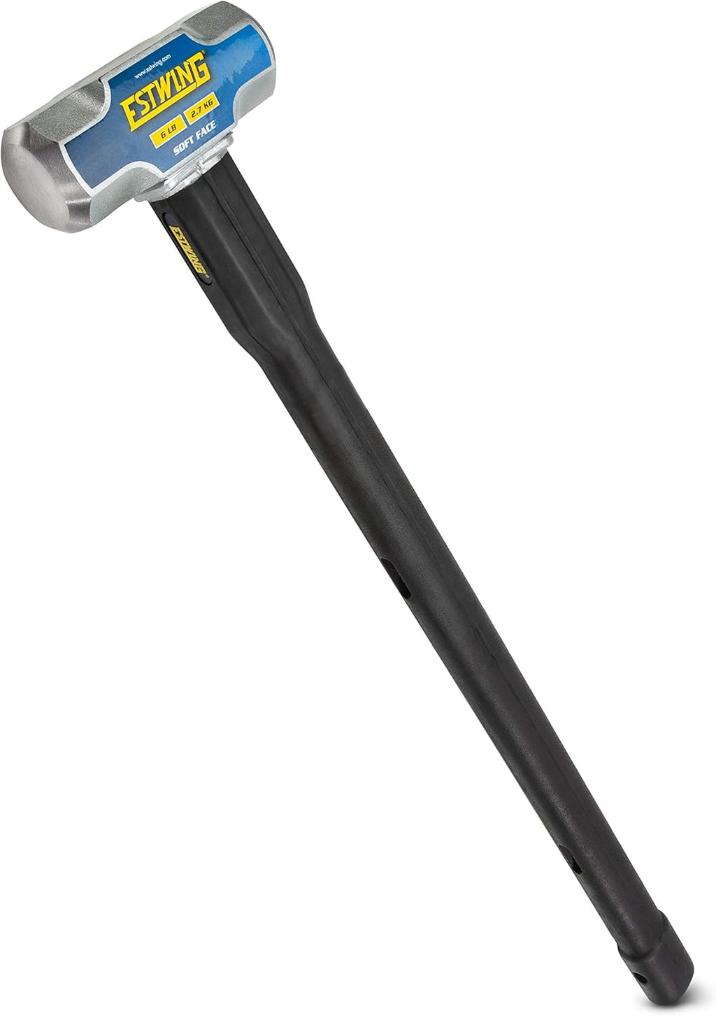 6-Pound Soft Face Sledge Hammer with Vulcanized Rubber Overlay C8646