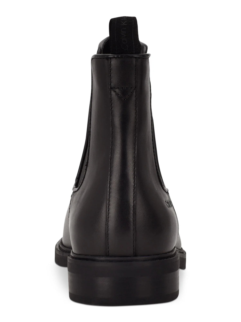 Black Leather Chelsea Boots U5925