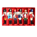 Wooden Nutcracker Puppet Doll Toys, 6 Pieces Q674570