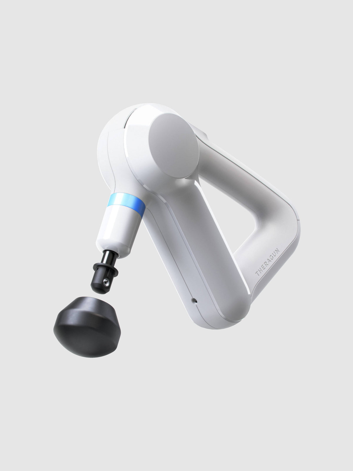 White Handheld Percussive Massage Gun with Travel Case L271