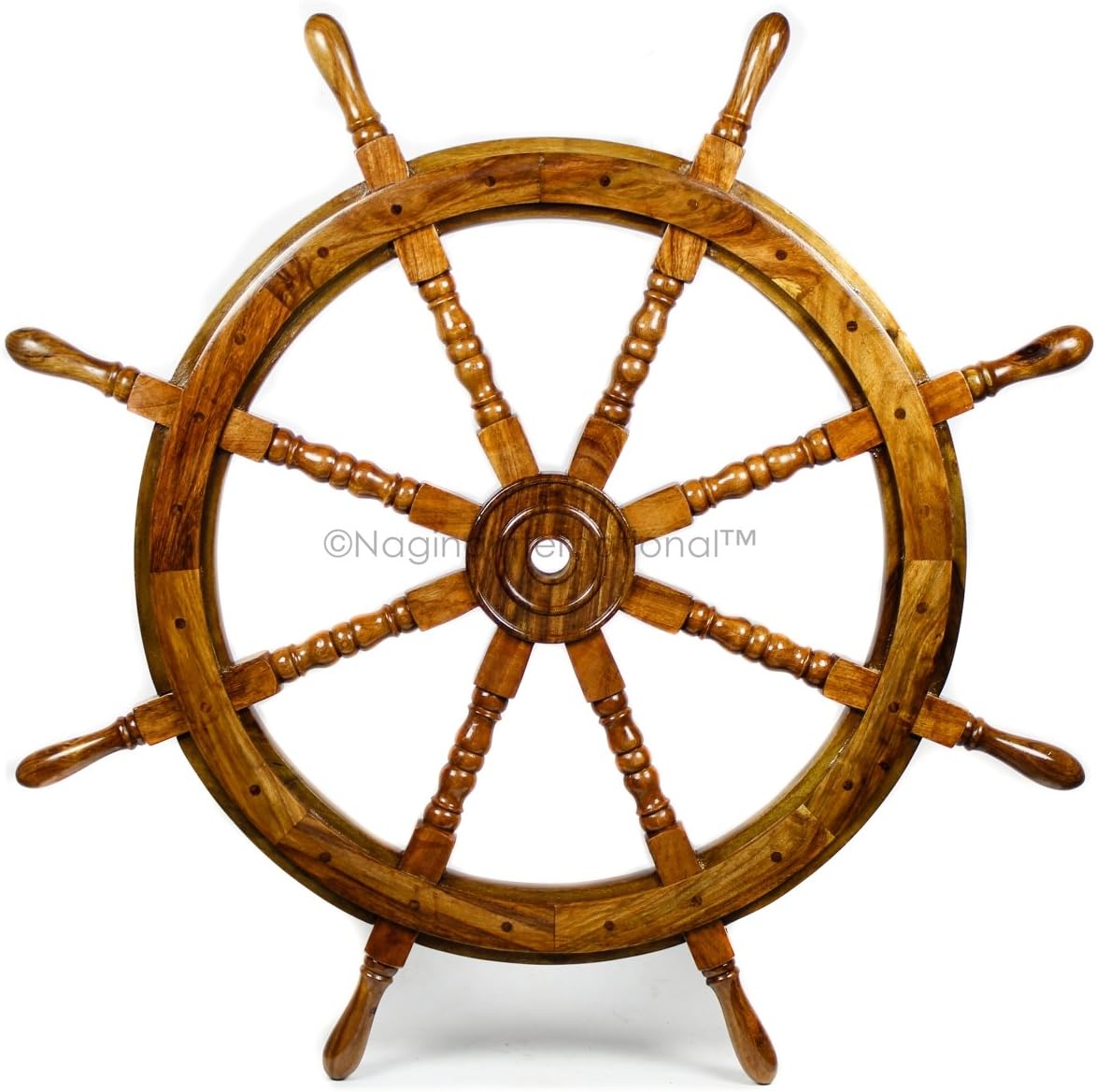 Nautical Decor Wooden Ship Wheel J1583
