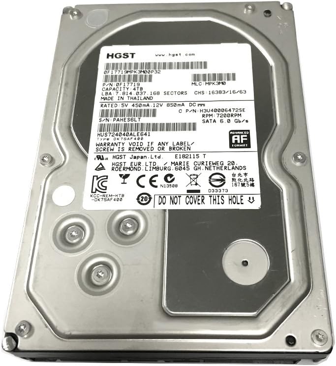 4TB 7200RPM SATA 6.0Gb/s 3.5inch Internal Hard Drive P6228