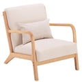 Beige Fabric Single Sofa S884