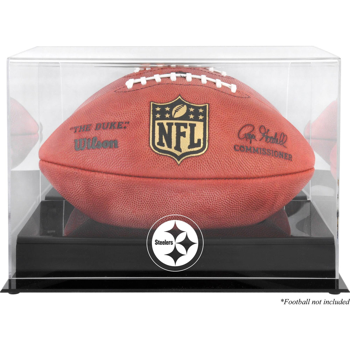 Black Base Football Logo Display Case R549192