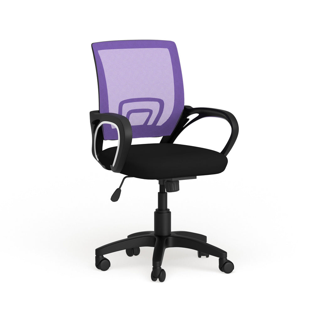 Purple Mesh Back Office Chair I493