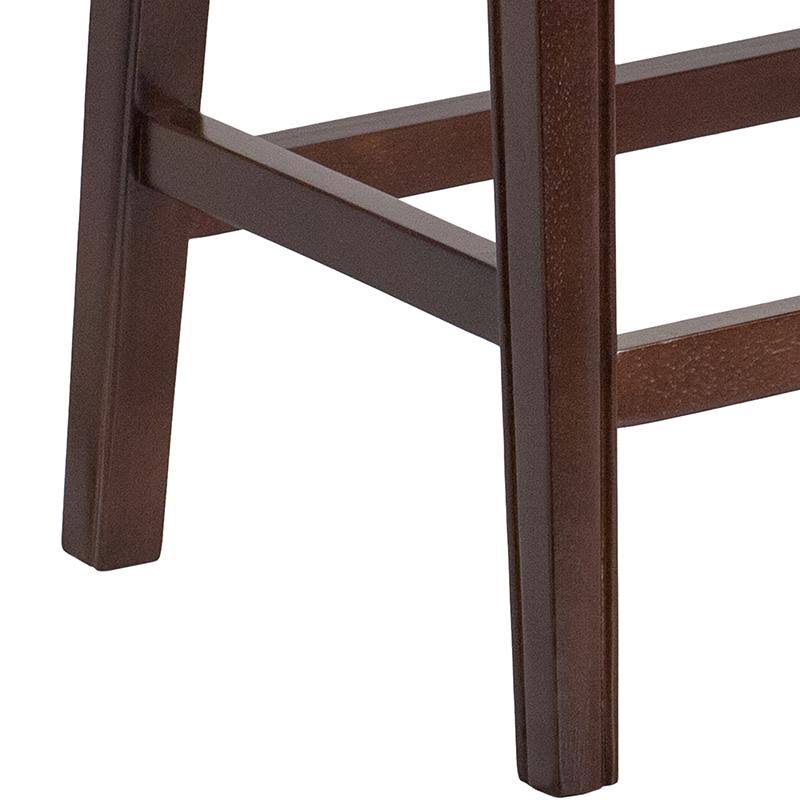 Cappuccino Wood Counter Height Stool J634473