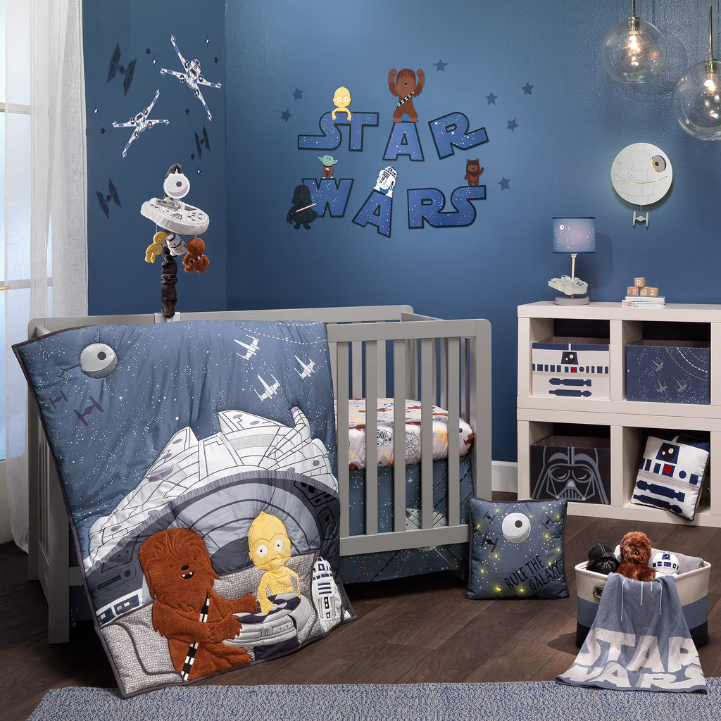 Star Wars Millennium Falcon 4-Piece Baby Crib Bedding Set U299372