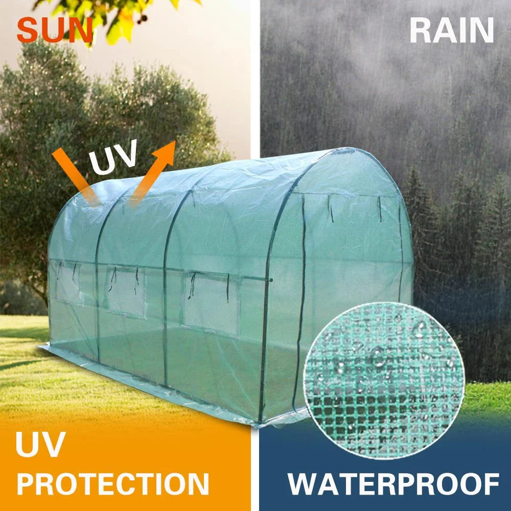 12' x 7' x 7' Portable Walk In Greenhouse Tent with Roll Up Window B5400