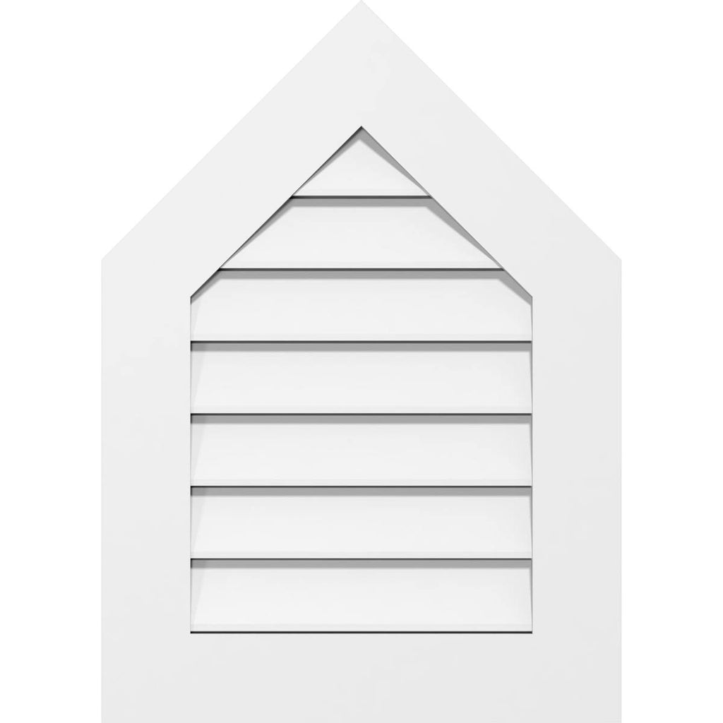 Peaked Top Surface Mount PVC Gable Vent Z192261