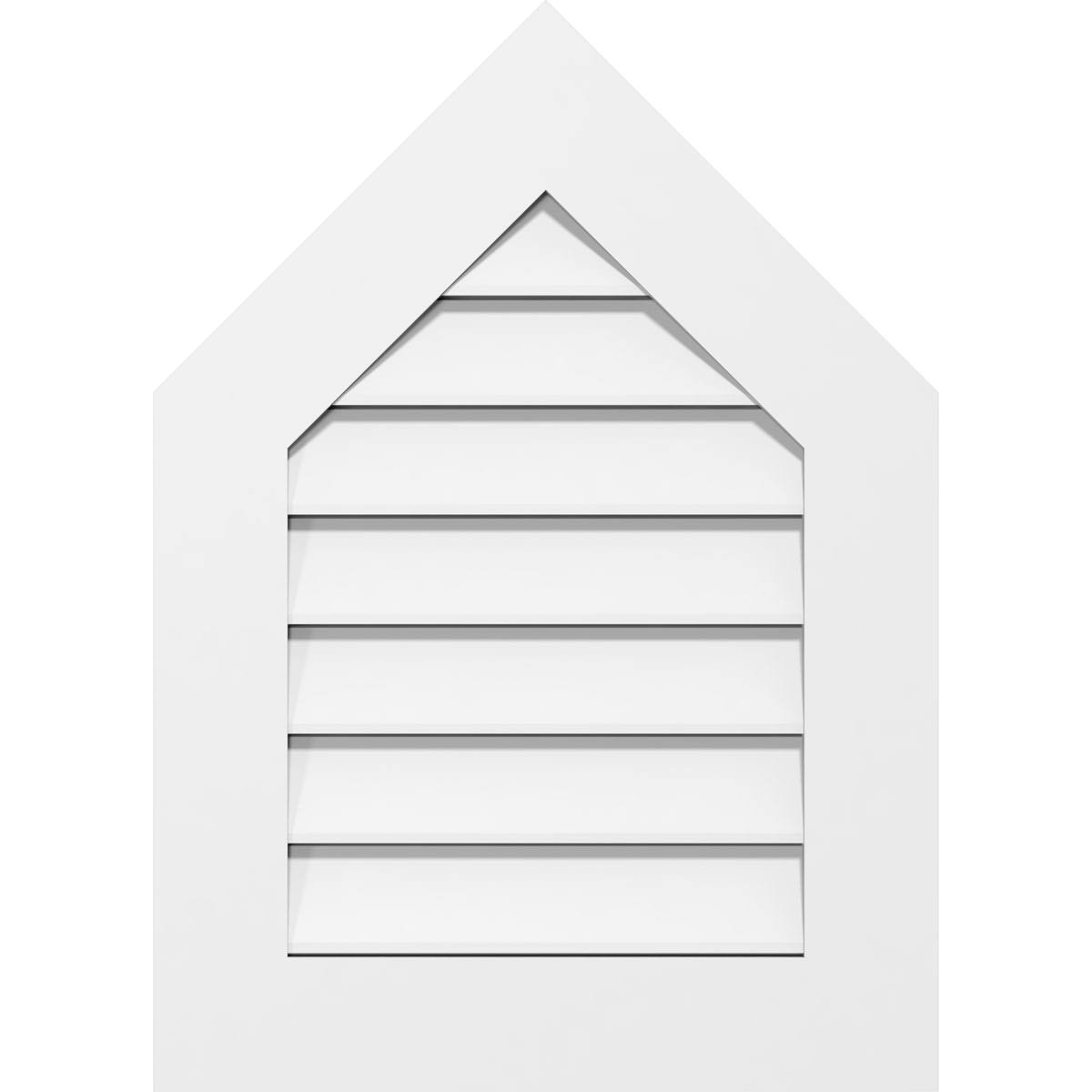 Peaked Top Surface Mount PVC Gable Vent Z192261