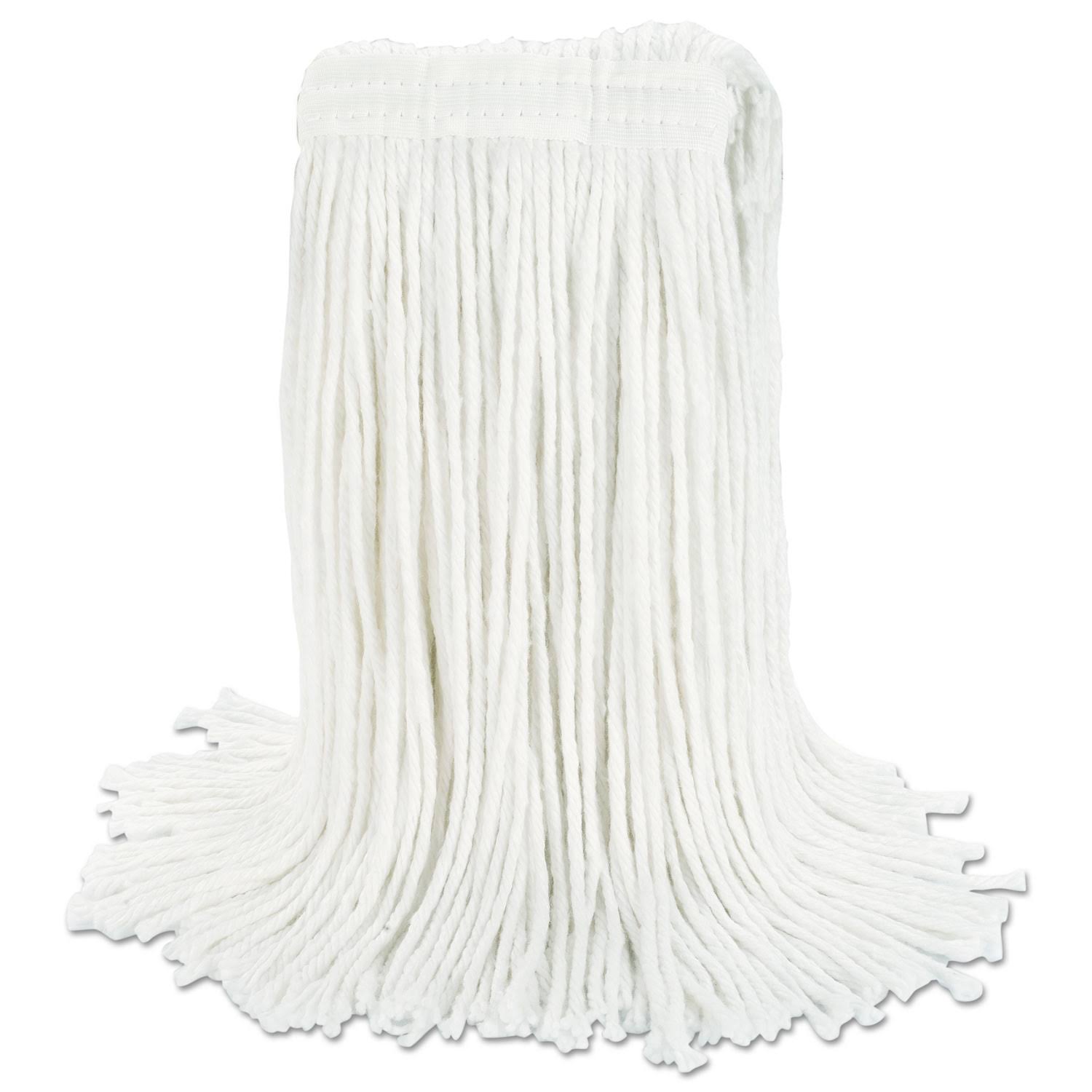 White Rayon Cut-End Wet Mop Head, 12/Carton R3464