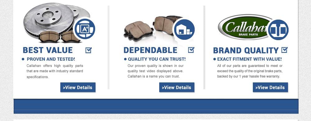 Premium D/S 4 Lug Brake Disc Rotors + Ceramic Brake Pads + Hardware D198591