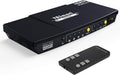 4x1 HDMI Switch Box 4K@60Hz 4:4:4 with S/PDIF and L/R Audio Output, IR Wireless Remote Control, Red, Pack of 2 B251428
