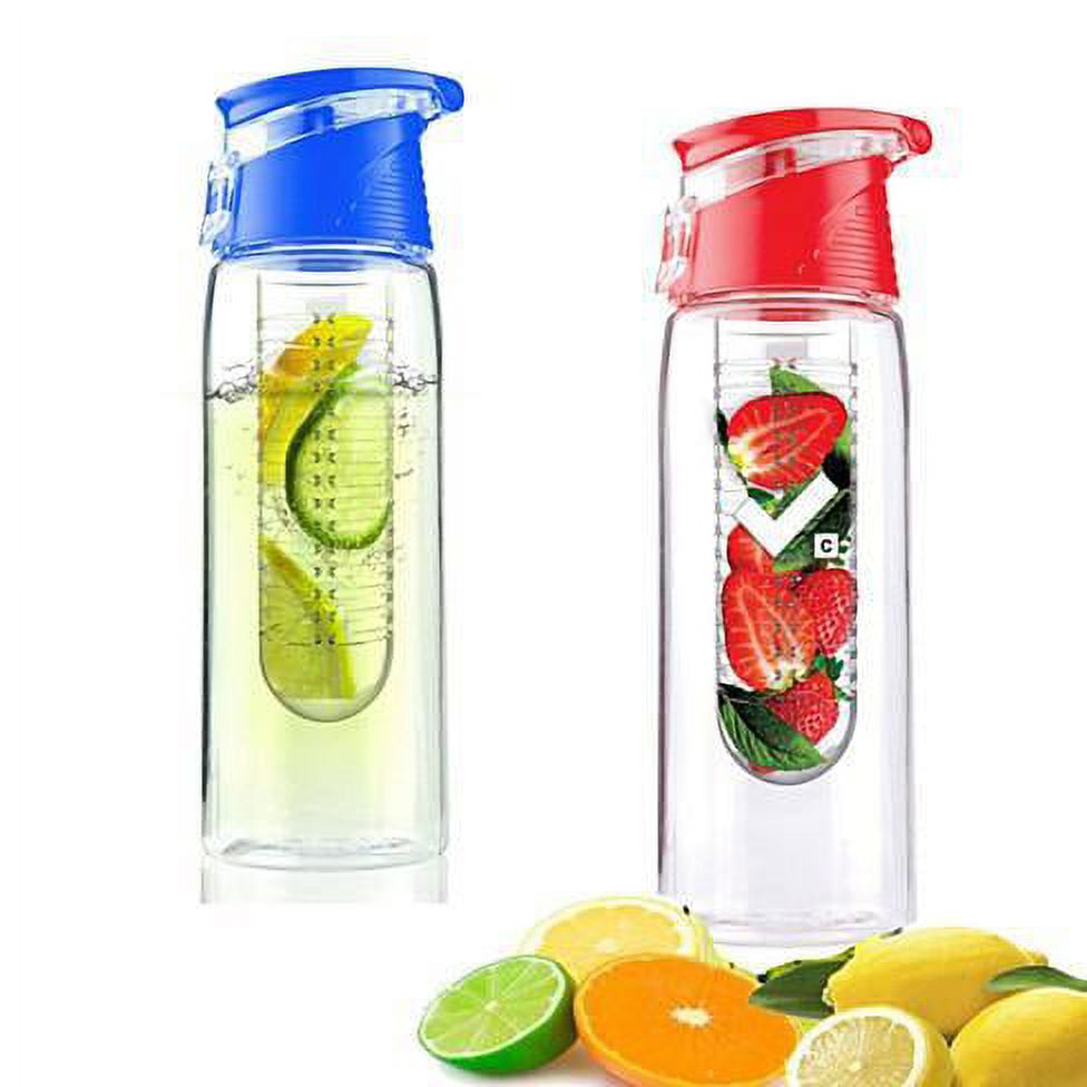 Fruit Cola Bottle with Built-In Straw & Flip Top Cap Z328
