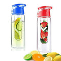Fruit Cola Bottle with Built-In Straw & Flip Top Cap Z328