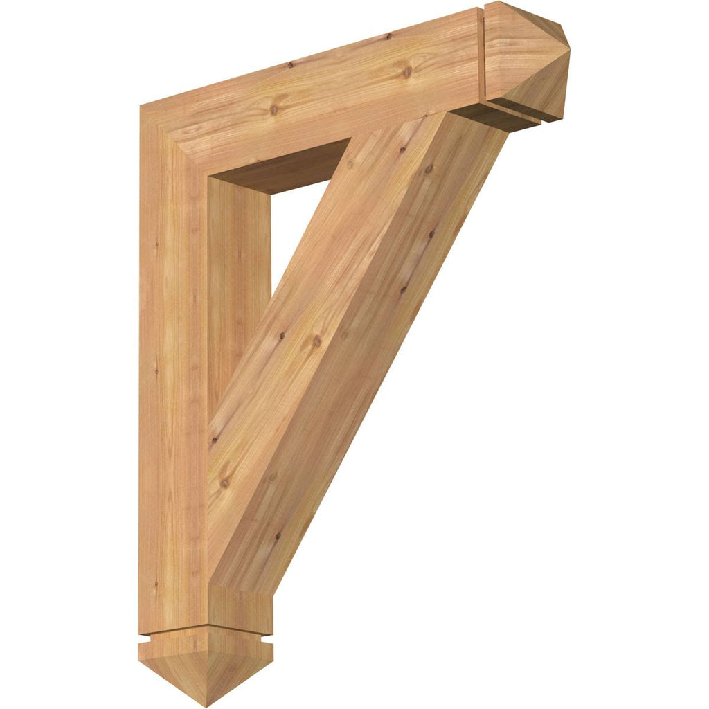 Traditional Arts & Crafts Smooth Bracket, Western Red Cedar Z296084