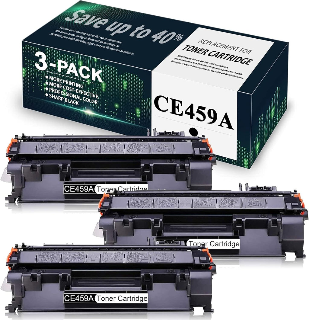 3 Pack Black Toner Cartridge for HP P2055dn Printer T9869