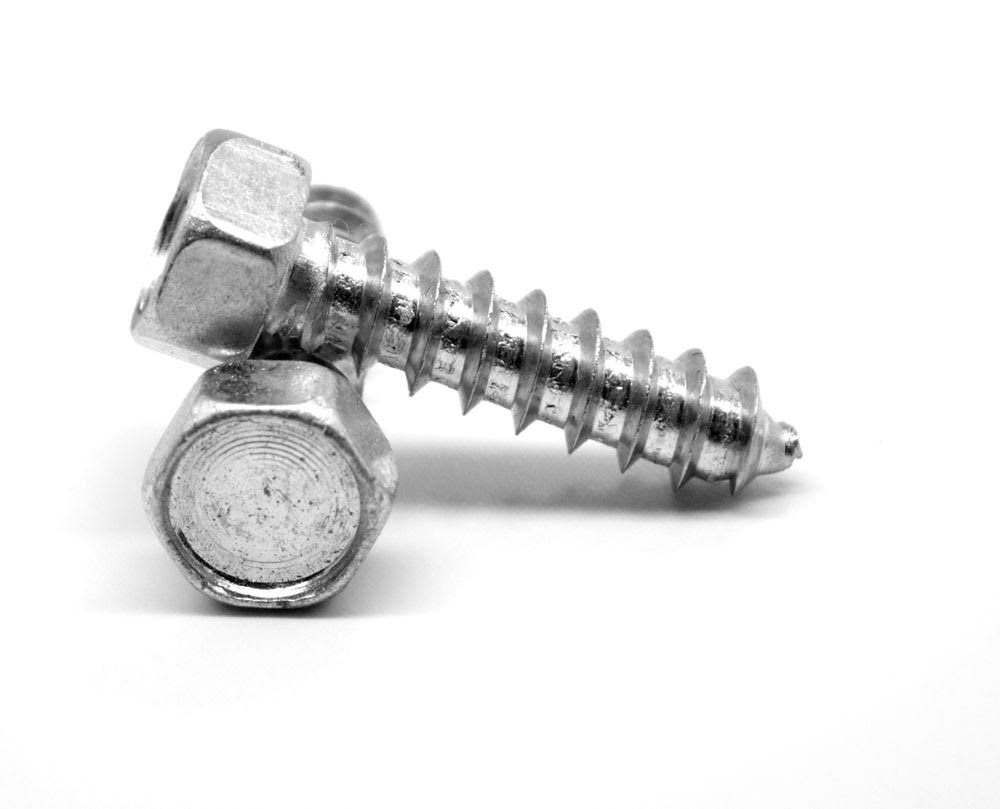 12-11 x 3/4 Sheet Metal Screw Indented Hex Head Type A Low Carbon Steel Zinc Plated G163