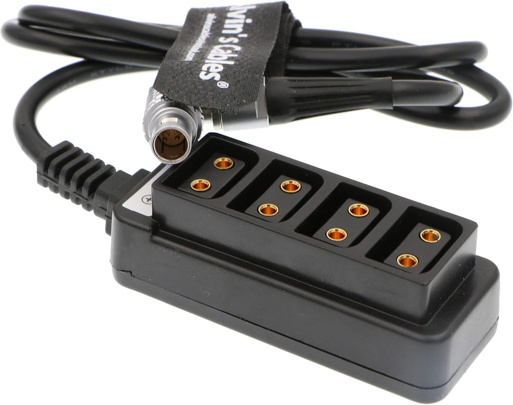 2 Pin Right Angle to 4 D Tap Splitter Cable R65668