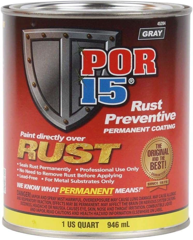 Gray Rust Preventive Coating, 1 pt, Pack of 2 S875