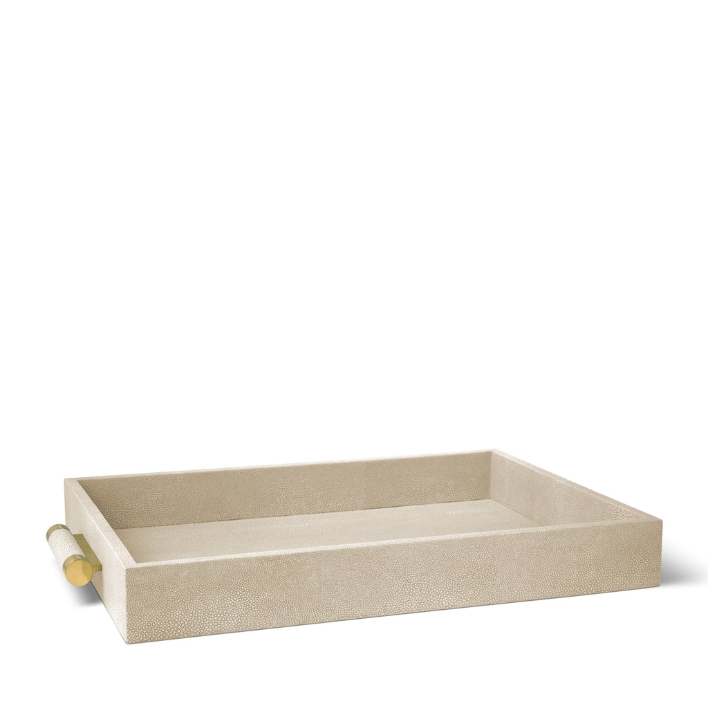 Wheat Shagreen Serving Tray A3839