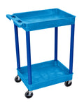 Blue 2 Shelf Tub Cart Q100372