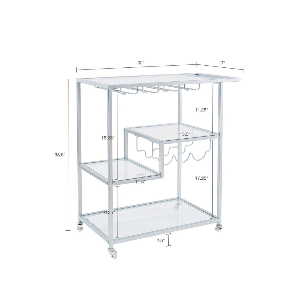 Silver Bar Cart Z72685