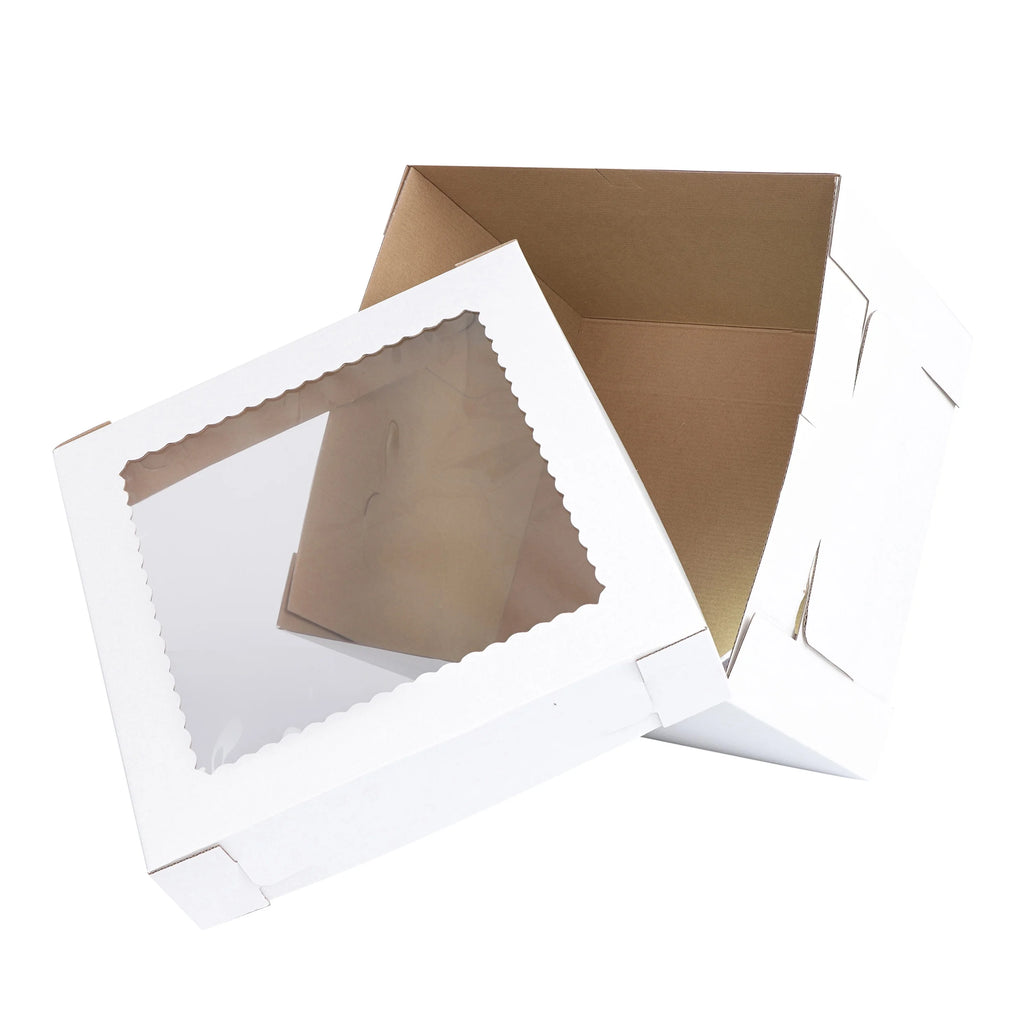 12 x 12 x 10 Inch 60pk Cake Boxes with Window P5399