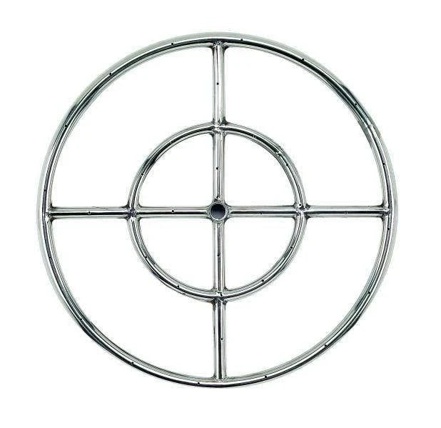 18x22 Round Stainless Steel Fire Pit Burner Z39180