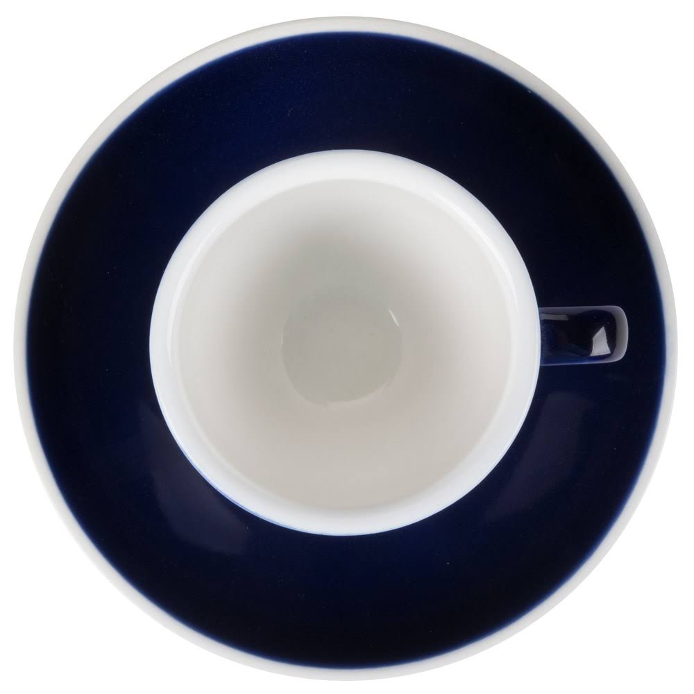 3.5 oz Blue Espresso Cup with Saucer - 48/Case U256