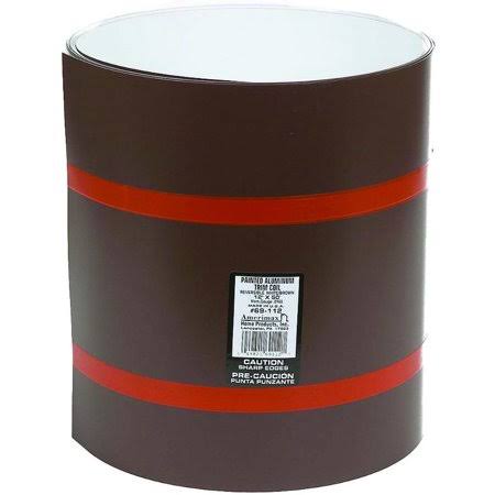 Trim Coil 12 inch by 50 Feet White Brown Aluminum X475606