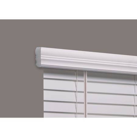 Cordless Faux Wood Blind, white, 29-1/2x22w x 4 U716