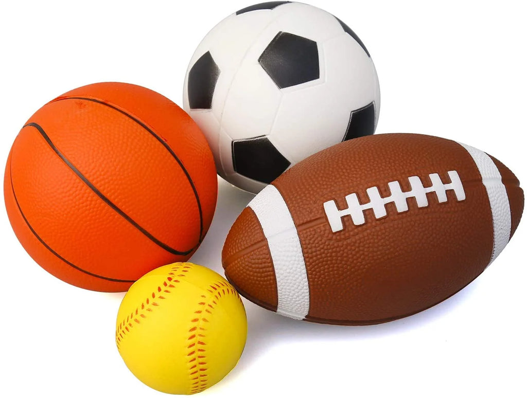 Set of 4 Soft Foam Sports Balls L6766
