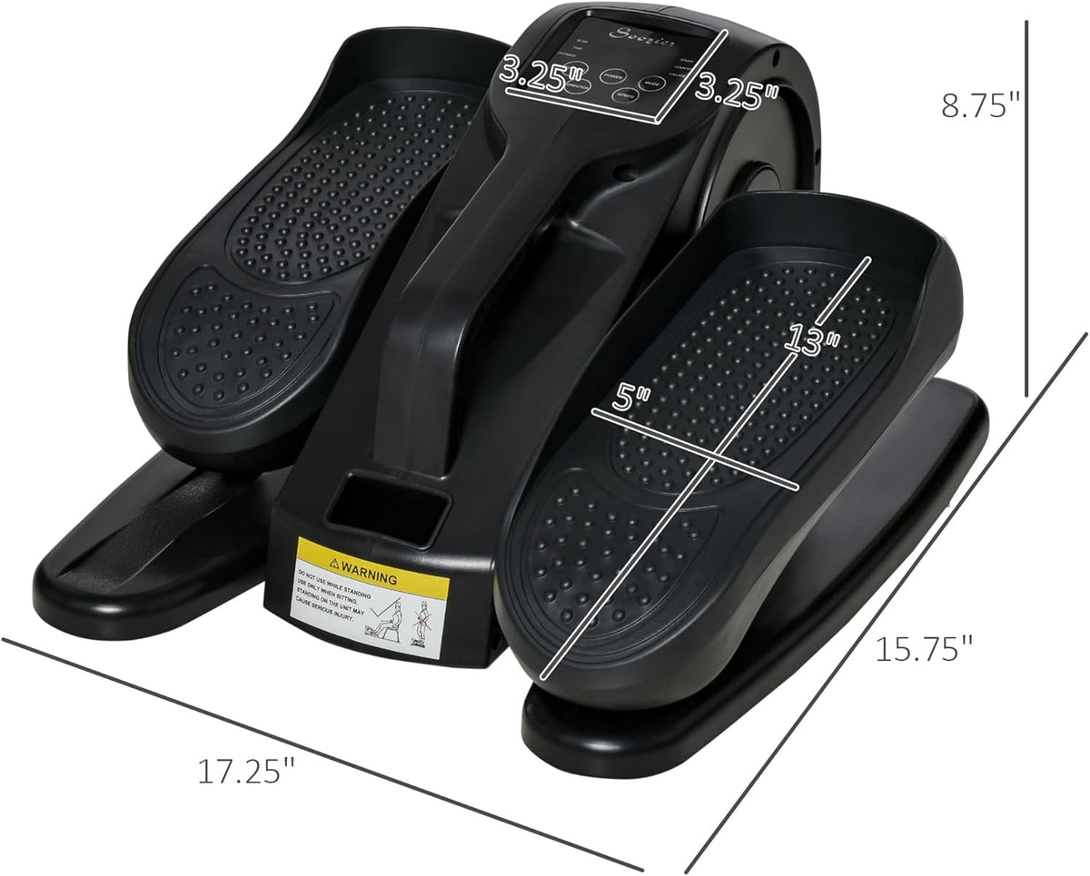 Under Desk Bike Elliptical Machine with Adjustable Speed & LCD Display R16940
