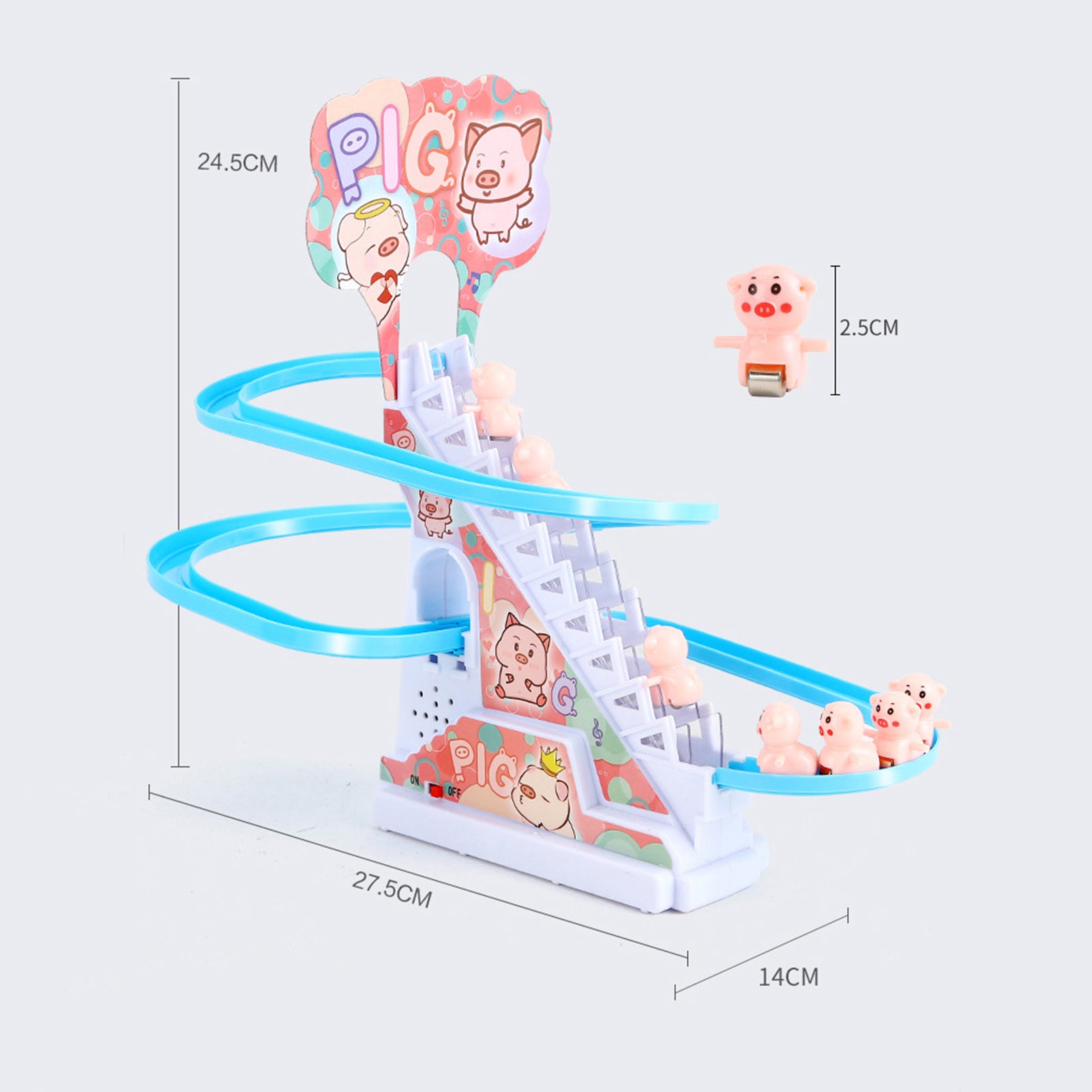 Roller Coaster Piggy Track Toy L48949