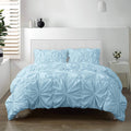 Light Blue King Duvet Cover Set W296532
