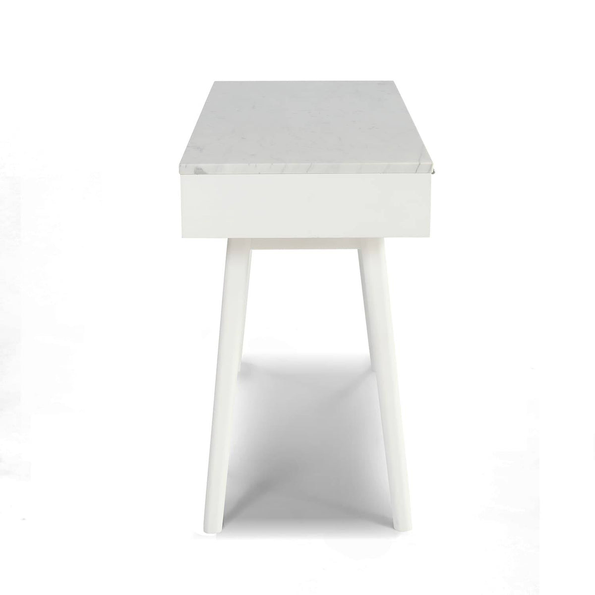 Black Marble White Writing Desk V277