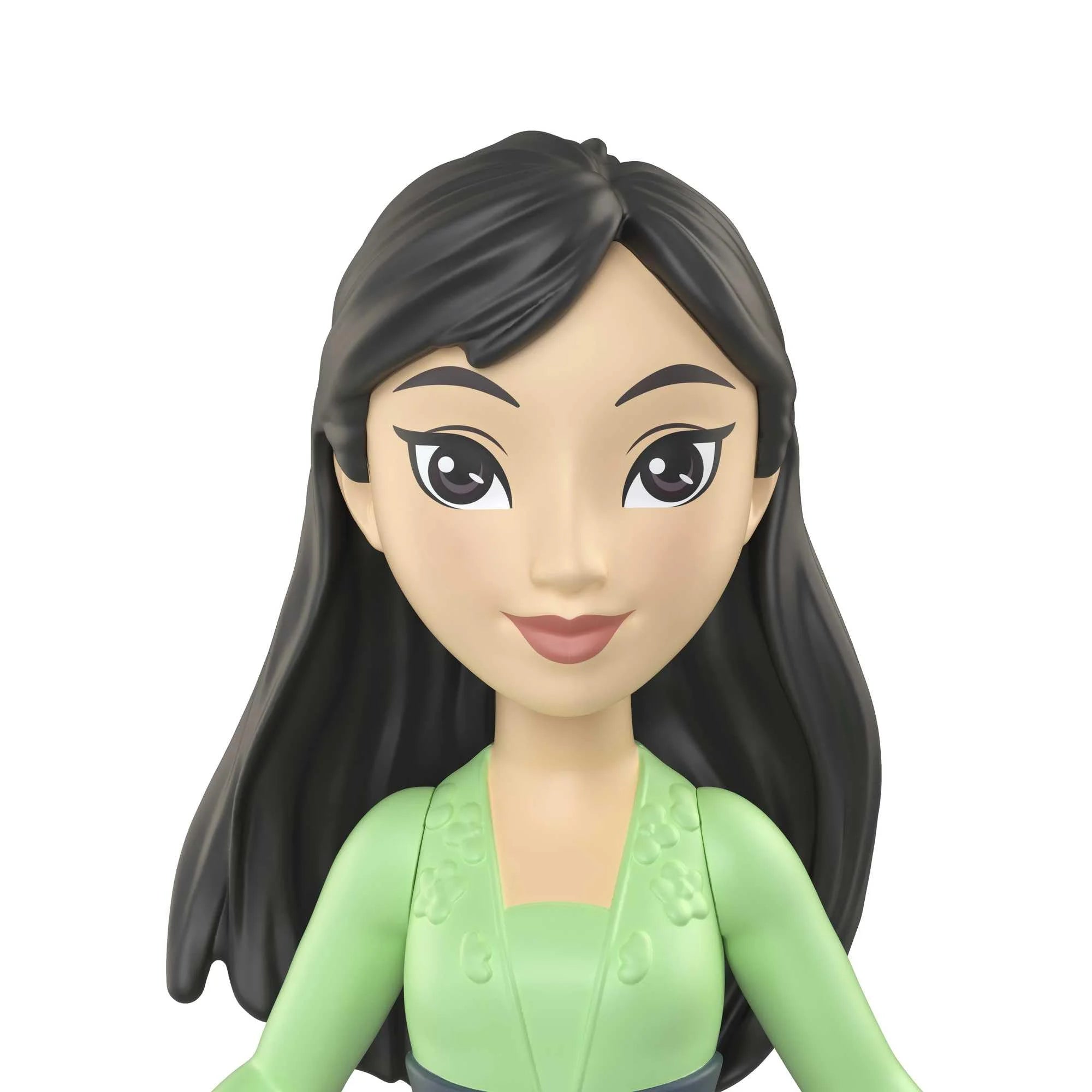 2 Disney Princess 3.5-inch Small Doll - Aurora & Mulan T725384