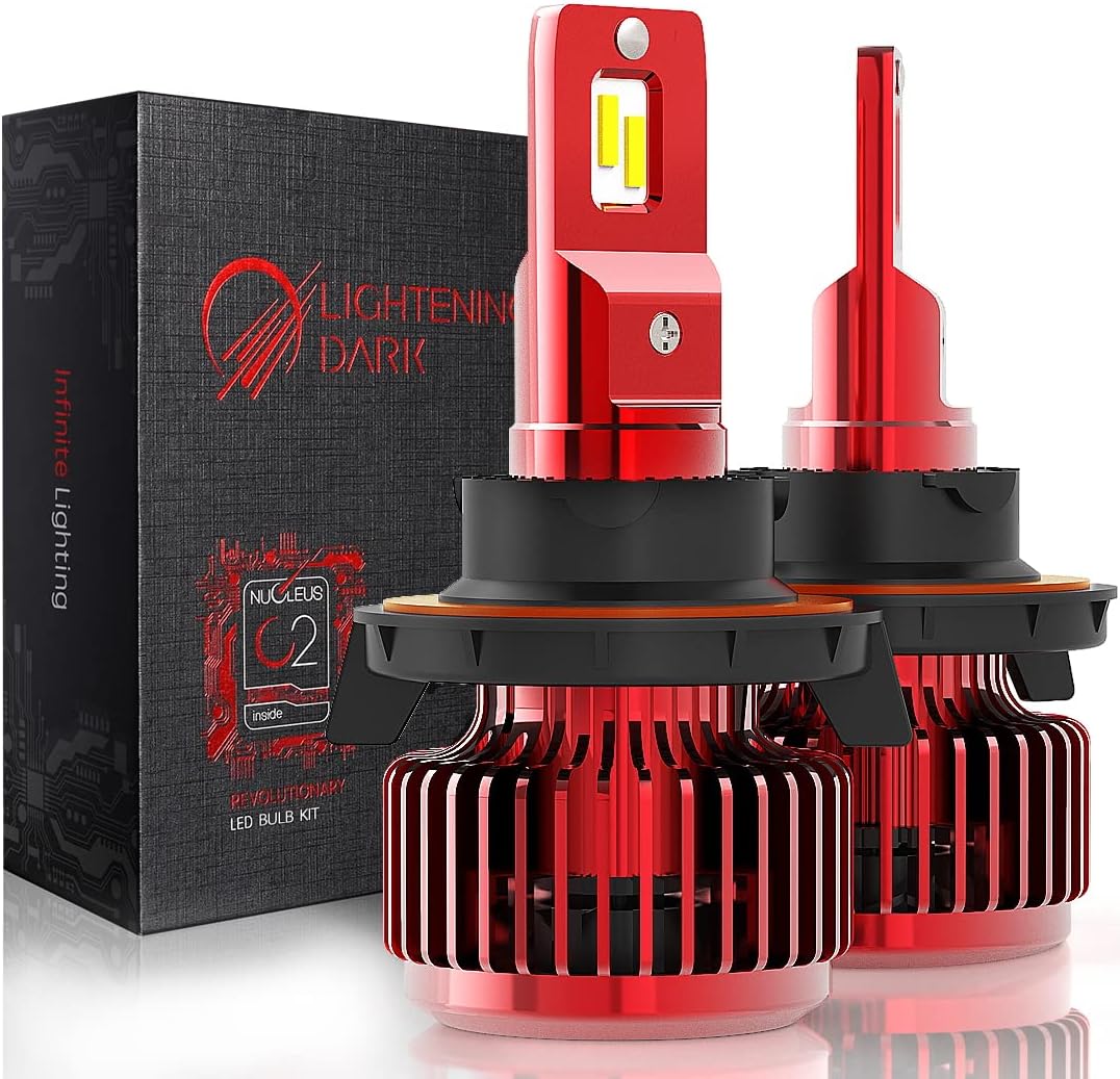 9008 LED Headlight Bulbs 6500K Cool White 80W Pack of 2 P5481