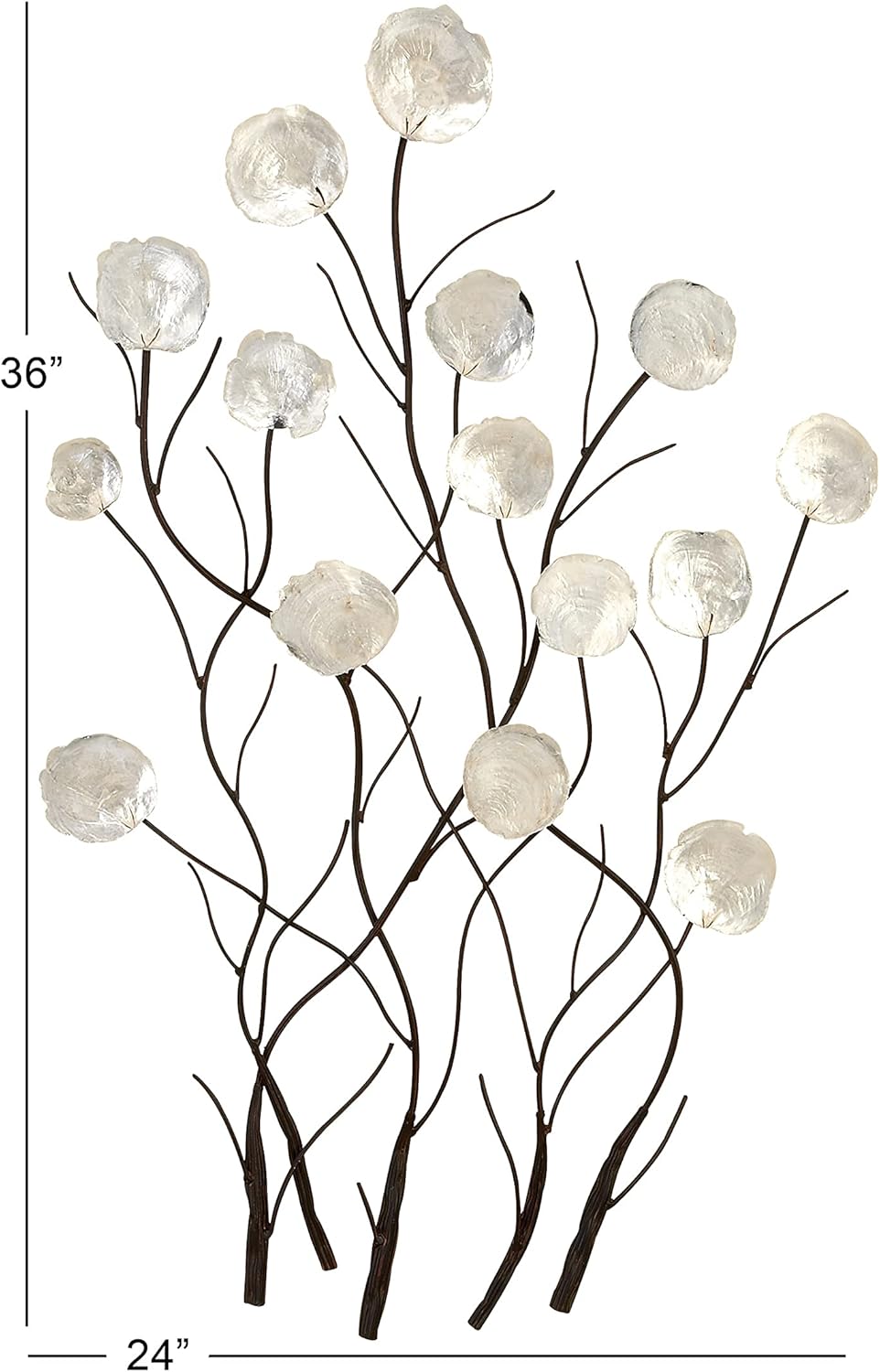 Metal Capiz Wall Decor O2235